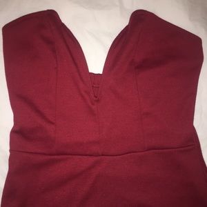 Deep Red, Short, Tight Dress